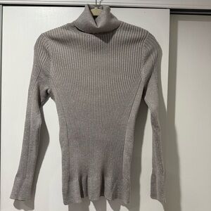 Covington Size large petite grey/silver sweater